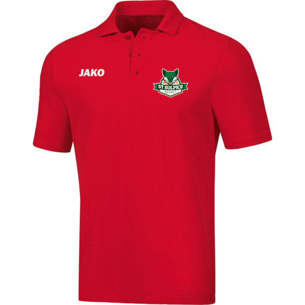 Polo coton homme rouge