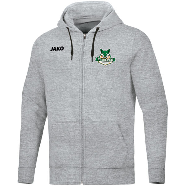 Sweat à capuche zippé gris – enfant