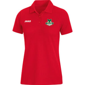 Polo coton femme rouge