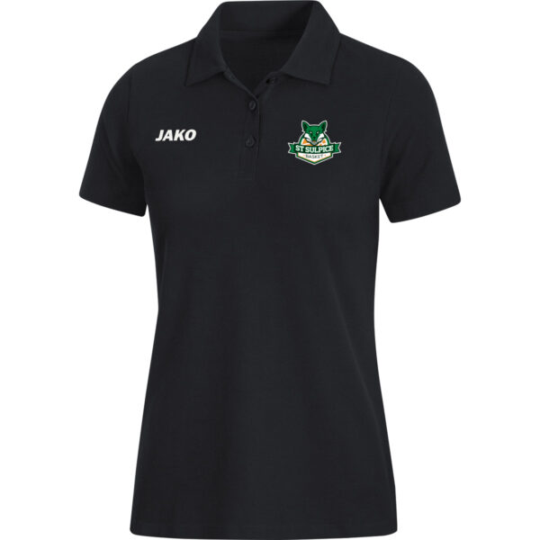 Polo coton femme noir